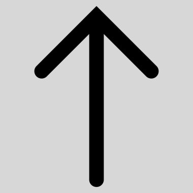 Düz vektör simge yukarı ok