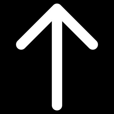 Düz vektör simge yukarı ok