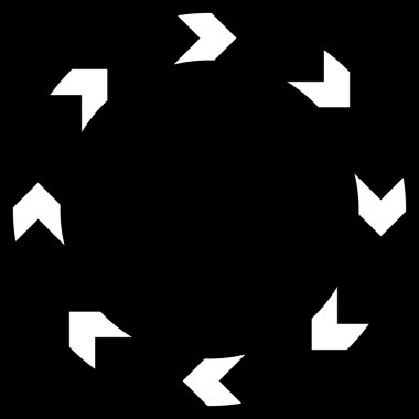 Dolaşım düz vektör simgesi