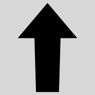 Düz vektör simge yukarı ok