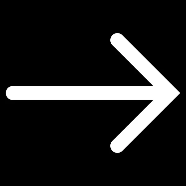 Flecha derecha plana Vector icono — Vector de stock