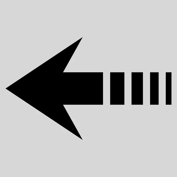 Enviar icono de vector plano izquierdo — Vector de stock