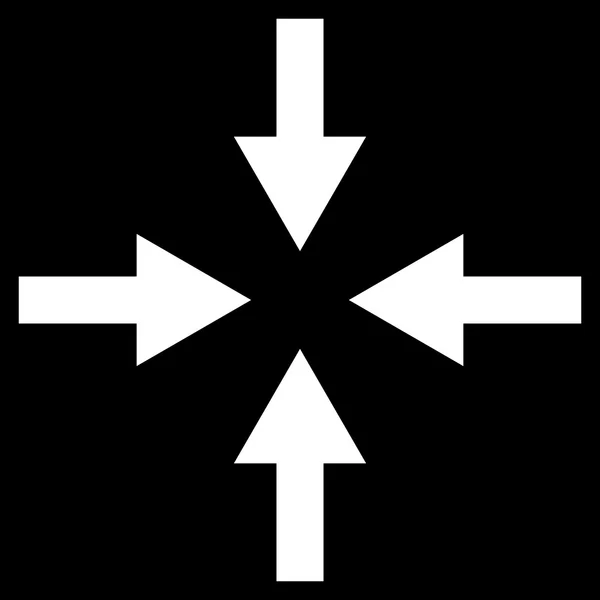 Плоская векторная икона "Стрелки сжатия" — стоковый вектор