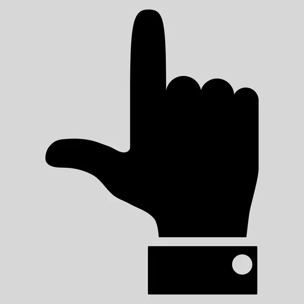 Kéz alakú mutatót, lapos Vector Icon — Stock Vector