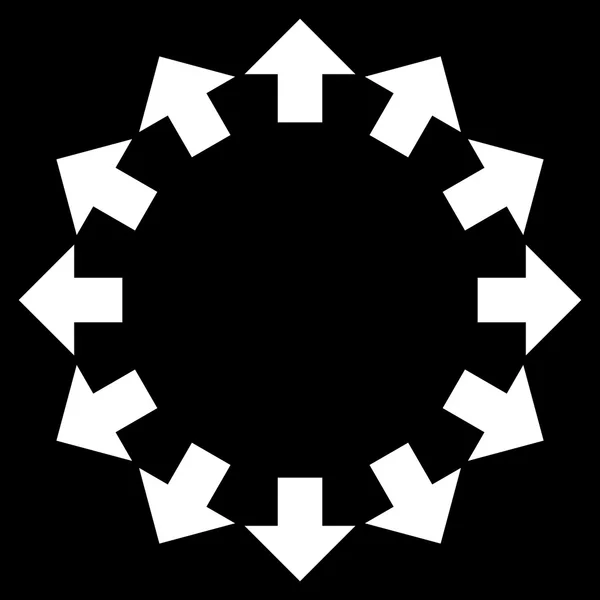 Радіальні стрілки вектор плоскої значок — стоковий вектор