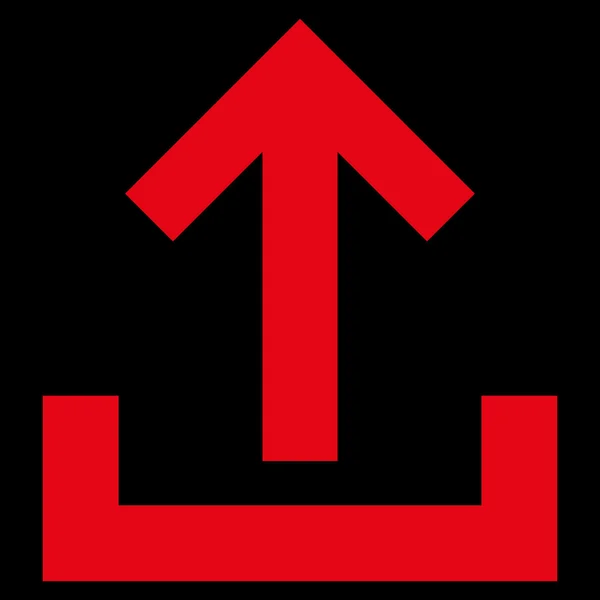 Ladda upp platt vektor Icon — Stock vektor