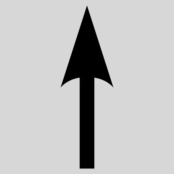 Sharp Arrow Up Flat Vector Icon — Stock Vector