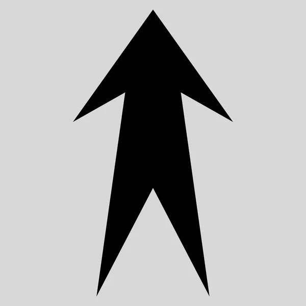 Pijl-omhoog of platte Vector Icon — Stockvector