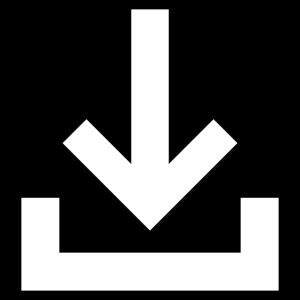 Ícone de vetor plano de caixa de entrada — Vetor de Stock