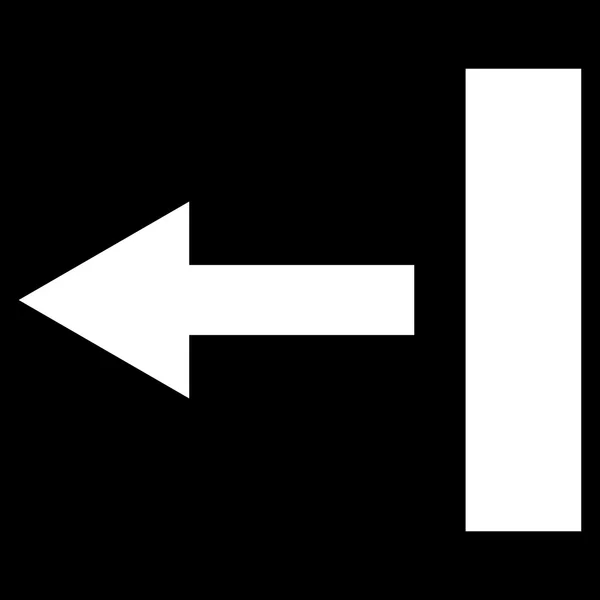 Tire del icono del vector plano izquierdo — Vector de stock