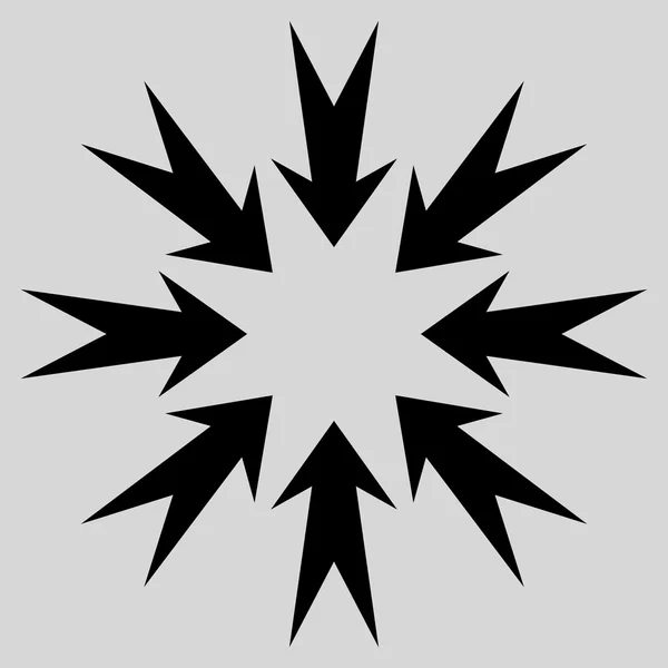 Плоская векторная икона стрелок давления — стоковый вектор