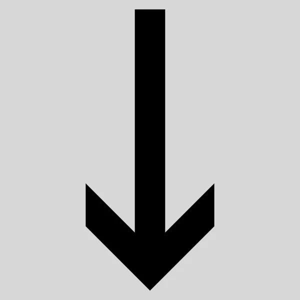 Pfeil nach unten flaches Vektorsymbol — Stockvektor