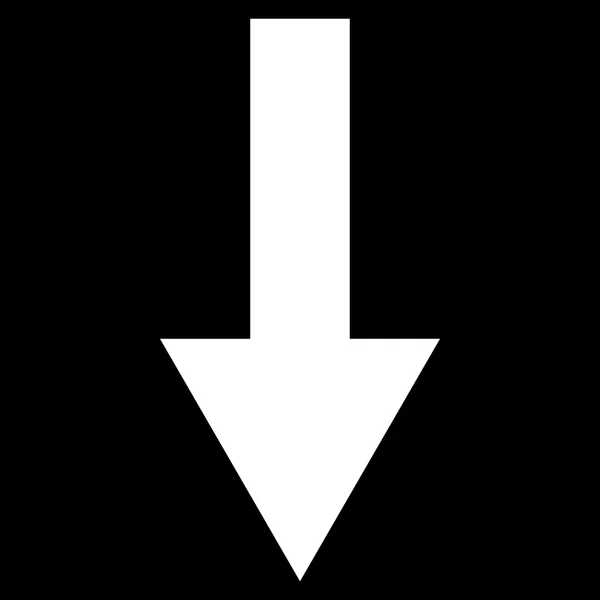 Nyíl lefelé lapos Vector Icon — Stock Vector