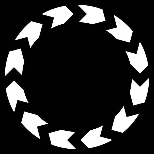 Icono de vector plano de circulación — Vector de stock