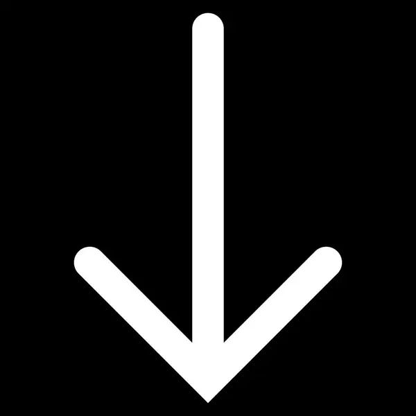 平面ベクトルのアイコンの下の矢 — ストックベクタ