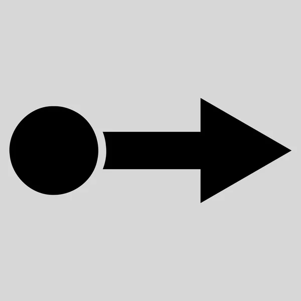Tirez l'icône vectorielle plate droite — Image vectorielle