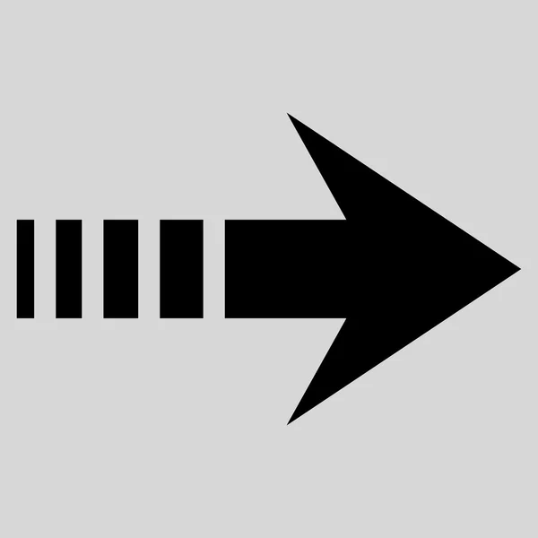 Rechts flaches Vektorsymbol senden — Stockvektor