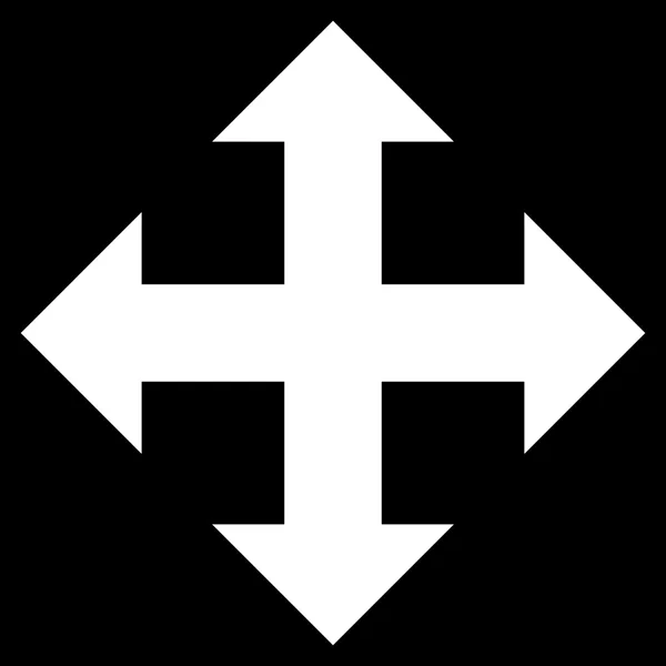 Pfeile flache Vektor-Symbol erweitern — Stockvektor