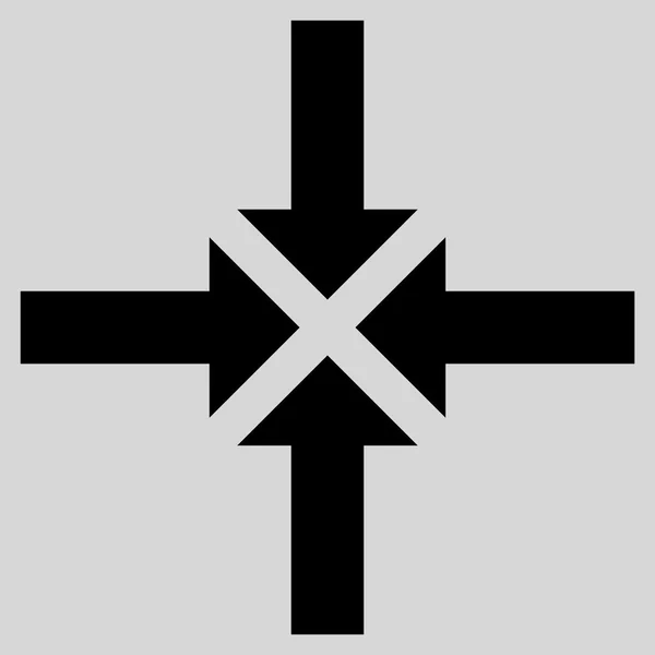 Komprimieren Pfeile flache Vektor-Symbol — Stockvektor
