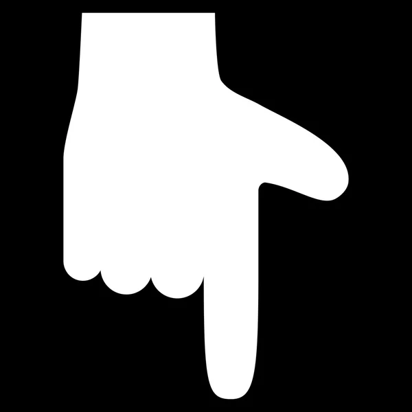 Handpekaren ner platt vektor Icon — Stock vektor