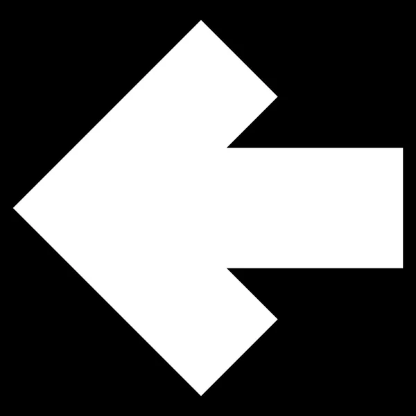 Šipka levá ploché vektorové ikony — Stockový vektor