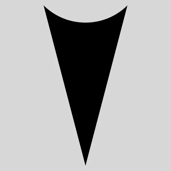 Pijlpunt neer platte Vector Icon — Stockvector