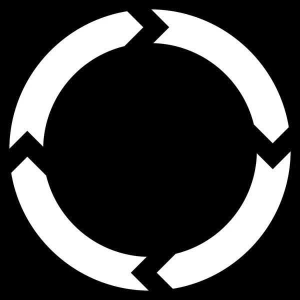 Icono de vector plano de rotación — Vector de stock