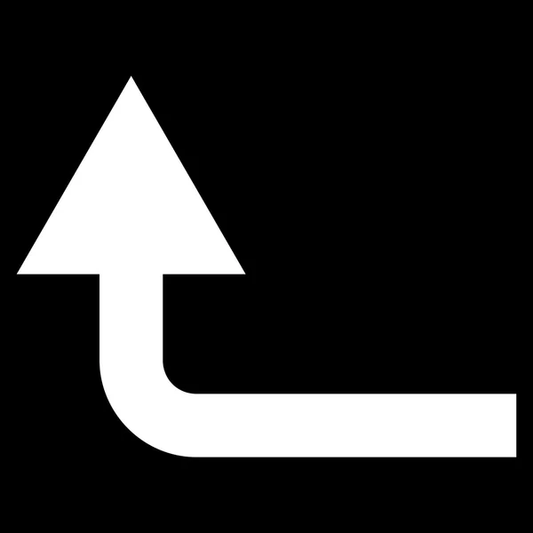 Tournez vers l'avant Icône vectorielle plate — Image vectorielle