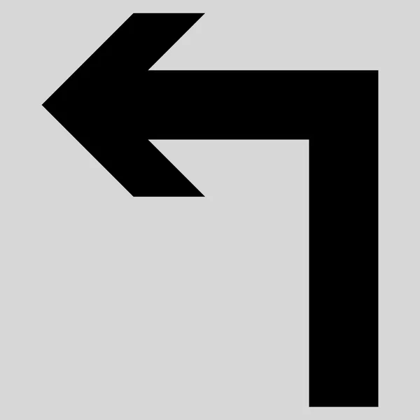 Turn Left Flat Vector Icon — Stock Vector