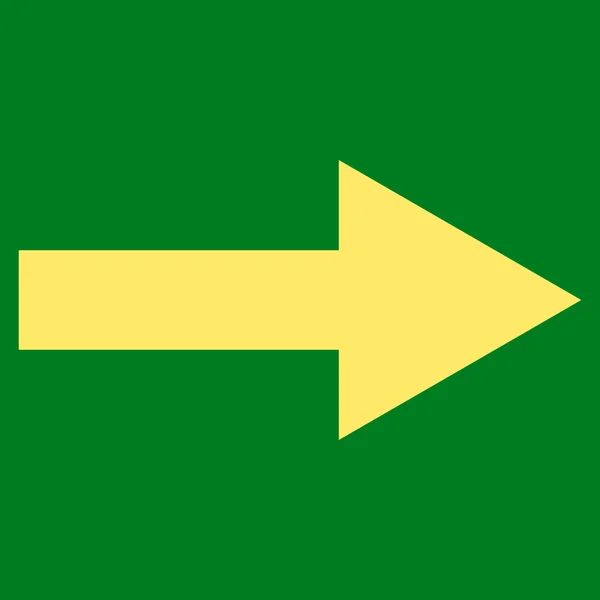 Freccia destra piatto vettoriale icona — Vettoriale Stock