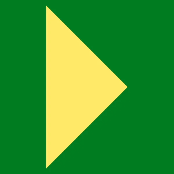 Arrowhead Right Flat Vector Icon — Stock Vector