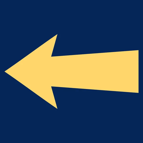 Flèche gauche Symbole vectoriel plat — Image vectorielle