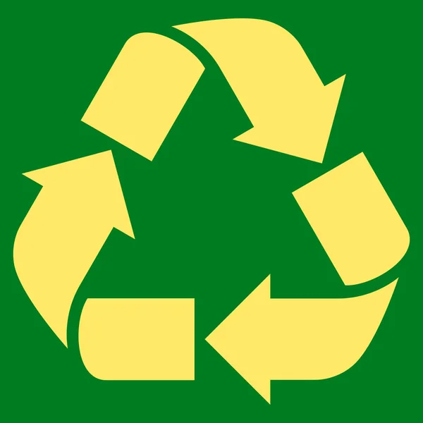 Recykling Symbol wektor płaski — Wektor stockowy