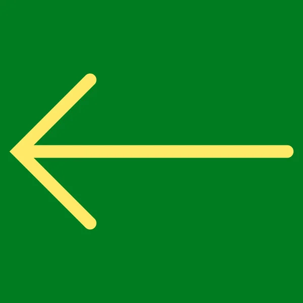 Strzałka w lewo płaski symbol wektora — Wektor stockowy