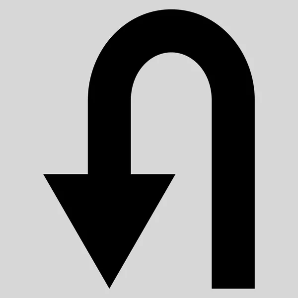 Geri düz vektör simge açmak