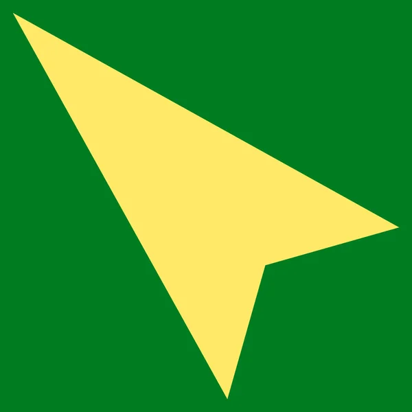 Ícone de vetor plano Esquerdo Arrowhead — Vetor de Stock