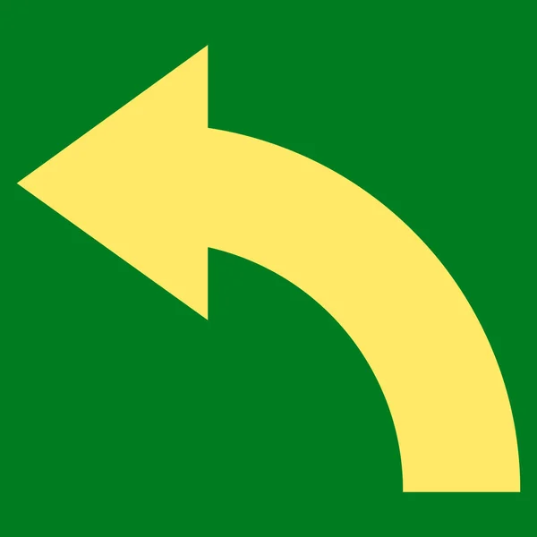 Links flache Vektorsymbole drehen — Stockvektor