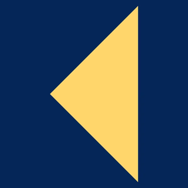 Simbol Vektor Datar Kiri Arrowhead - Stok Vektor