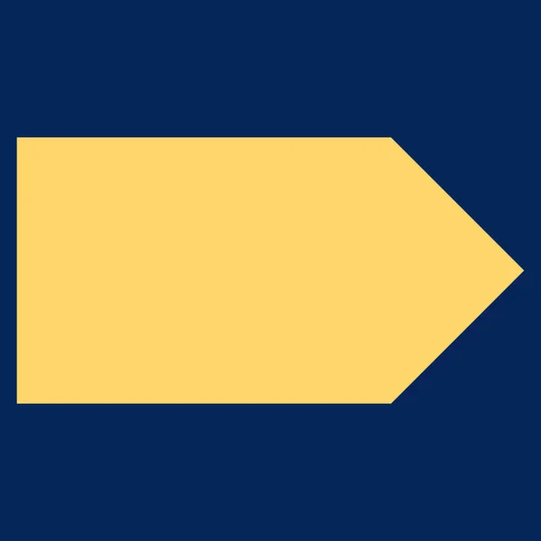 Direction Right Flat Vector Symbol — Stock Vector