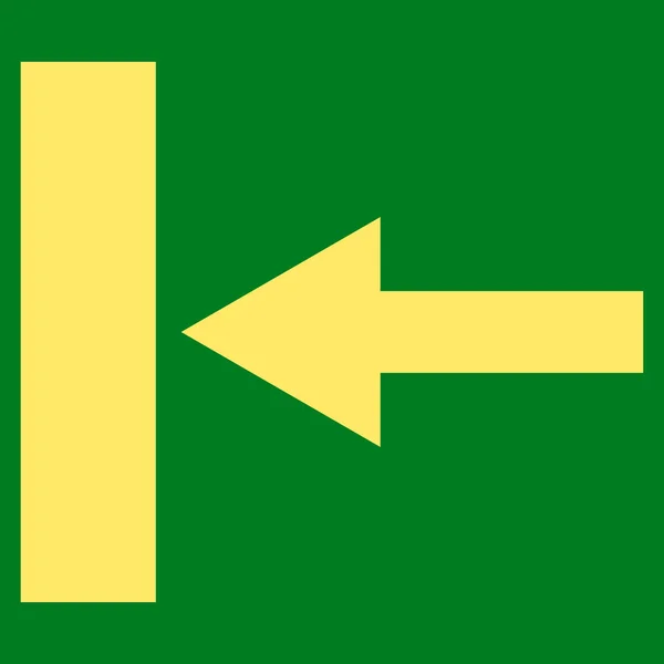 Mover izquierda plana Vector icono — Vector de stock