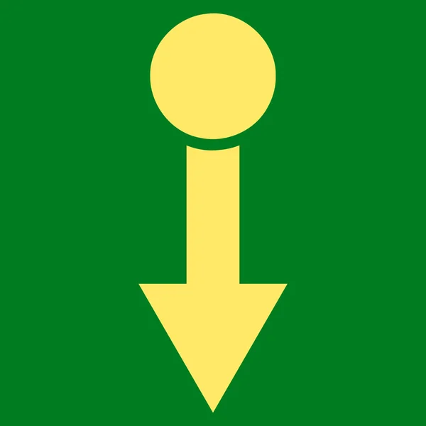 Dra ner platt vektor symbol — Stock vektor