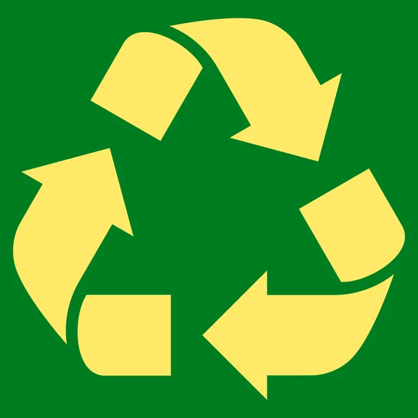 Recycle symbool van platte Vector — Stockvector