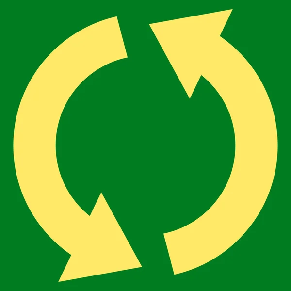 Recycle platte Vector Pictogram — Stockvector