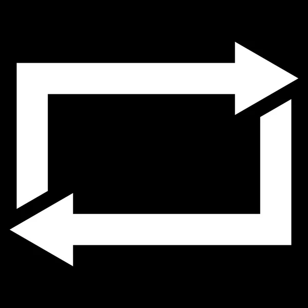 Exchange Arrows Flat Vector Icon — Stock Vector