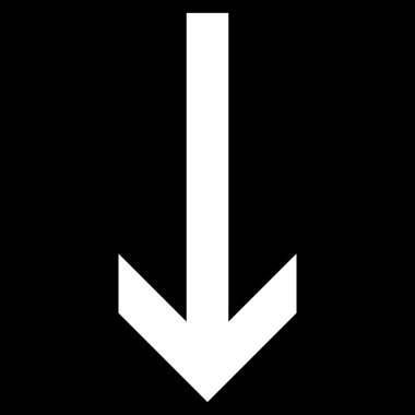 Düz vektör simgesi aşağı ok