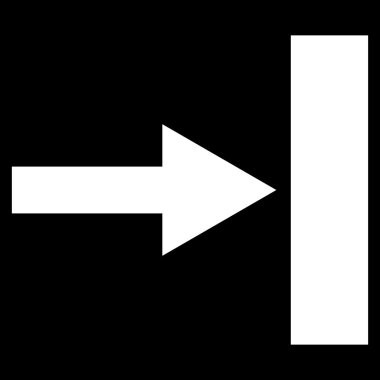 Doğru düz taşımak vektör simgesi