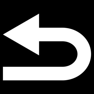 Sol düz vektör simge açmak