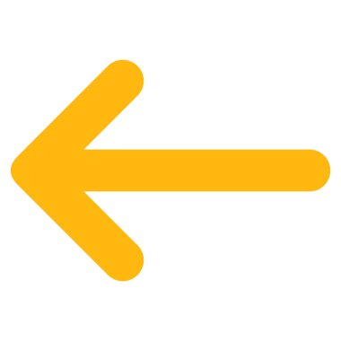 Ok Sol Düz Vektör Sembolü