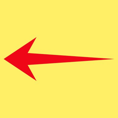 Ok Sol Düz Vektör Sembolü