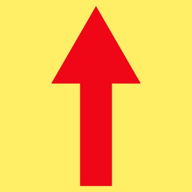 Düz vektör simge yukarı ok